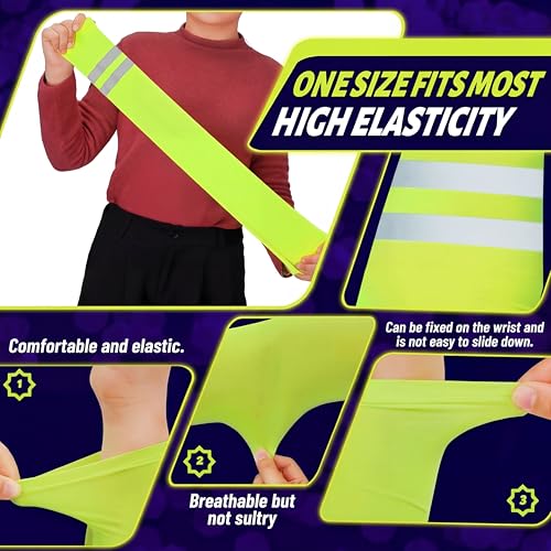 Geyoga 4 Pairs Arm Sleeves for Men Women - color: Neon Green