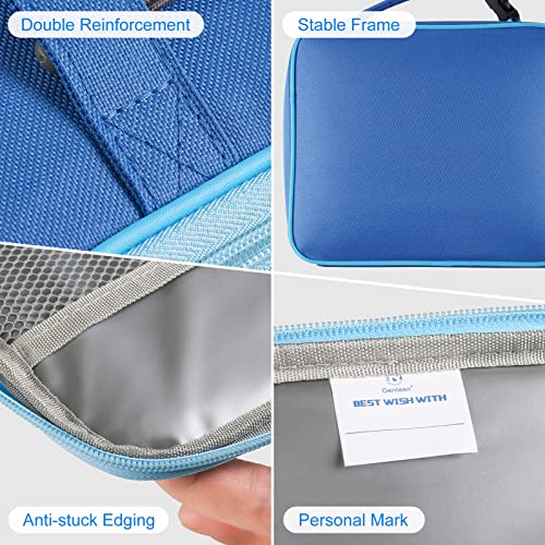 Genteen Kids Insulated Lunch Box for Boys Girls,2 Packs,Back to School - color: B-2pk Blue+Light Green