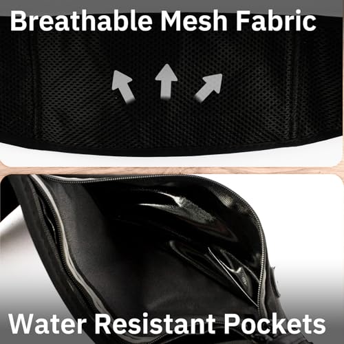 Running Belt Water Bottle Holder Phone Waist Pack Hydration Bag - color: Black