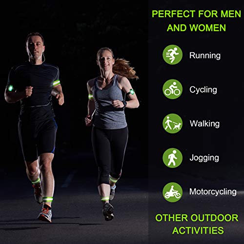 Sumind Reflective Running Gear Set for Woman Men Wrist Arm Ankle