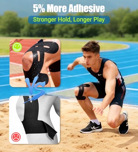 Precut Kinesiology Tape for Knees, 24 Pcs Individual Packaged (Blue) - color: Blue, size: 24PCS