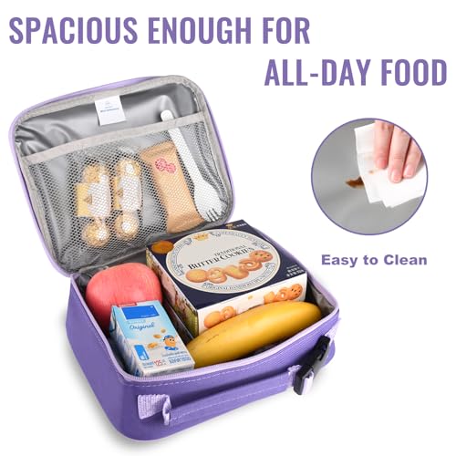 Genteen Kids Insulated Lunch Box for Boys Girls,Back to School,Office - color: C-1pk Purple