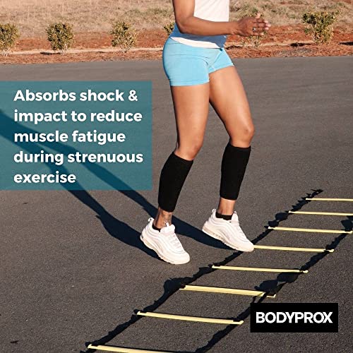 Bodyprox Calf Support Brace 2 Pack, Adjustable Shin Splint Compression Wrap - size: L/XL