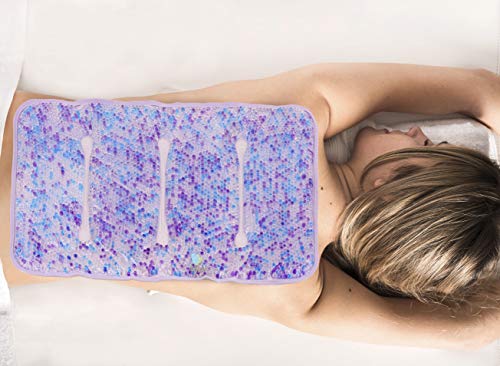 Hot and Cold Large Gel Bead Pack by FOMI Care | 20” x 12” | Ice Therapy for Back, Shoulder, Knee, Thigh Pain Relief | Premium Reusable, Oversized Wrap and Compress | Freezable, Microwaveable