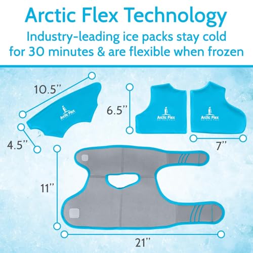 Vive Ankle Ice Pack Wrap - Foot Cold/Hot Compression Brace - Adjustable