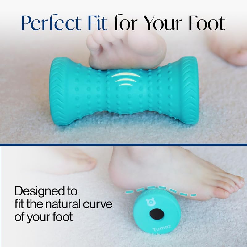 Tumaz Foot Roller for Deep Tissue Massage & Reflexology - color: Foot Roller - Original (Turquoise)