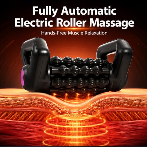 Electric Multi Roller Massager, 5-Speed Cordless Relaxer for Feet & Legs