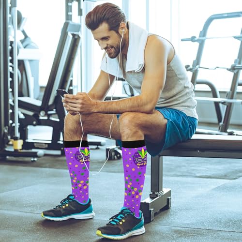 Wusikd Cute Penguin Compression Socks for Women and Men Circulation Long Socks for Athletic Running 1 - color: Multi 22