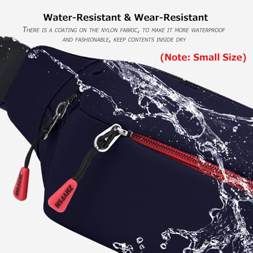 Fanny Pack Men Women Water-resistant Sports Waist Pack Small Bumbag Unisex - color: Blue