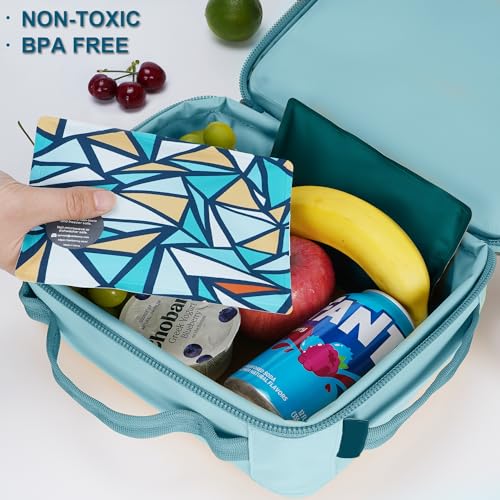 Cerbonny Slim Ice Packs for Cooler, Reusable, 2 Pack, Triangle - color: Triangle
