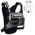 Zelvot Running Vest with 2L Water Bladder, Hydration Backpack, U.S. Design Patent, Lightweight Hydration Pack with Gear Holder, Reflective Chest Pack for Men Women - color: Gray, size: Medium-Large