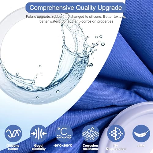 Ice Bags for Injuries, 3rd Gen Reusable Ice Packs, Hot & Cold Therapy Pain Relief, Ice Bag No-Leak & Waterproof, Traditional Ice Pack, Versatile & Durable, Blue (6 in + 9 in + 11 in) - color: Blue - 6 in + 9 in + 11 in