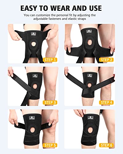 NEENCA Professional Knee Brace, Medical Knee Support for Women & Men Relief - size: Large