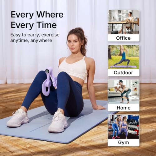 MERACH Pelvic Floor Exercise Devices, Thigh Trainer, Inner Thigh Exerciser - color: Purple