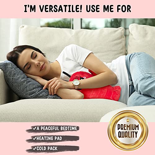 Crustacean Microwavable Unscented Heating Pad for Women - Warm Cozy Plush Heatable Stuffed Toy Animal - Hot and Cold Heat Bag Gift for Women and Girls - color: Angry Crustacean