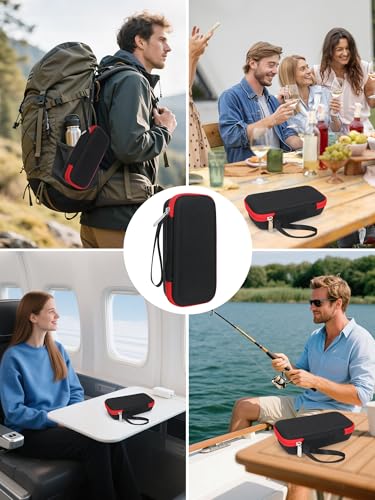Portable Zepbound & Mounjaro Travel Case TSA Approved, GLP-1 Pen Cooler for 2 Injection Pens, EVA Insulated Medicine Cooler Travel Case with 2 Ice Packs for Flights and Daily Use, Black - color: Black