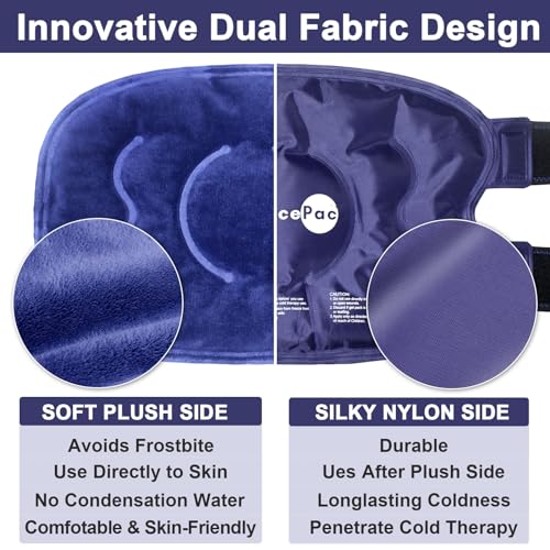 AiricePac XXL Ice Pack Wrap Around Knee After Surgery, Reusable Gel Large Ice Pack for Injuries, Pain Relief, Swelling, Sports Injuries, 1 Pack Blue - style: XXL 1 PACK