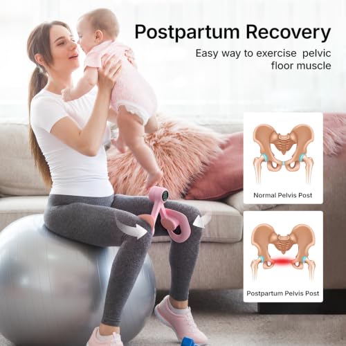 MERACH Pelvic Floor Exercise Devices, Thigh Trainer, Inner Thigh Exerciser - color: Pink
