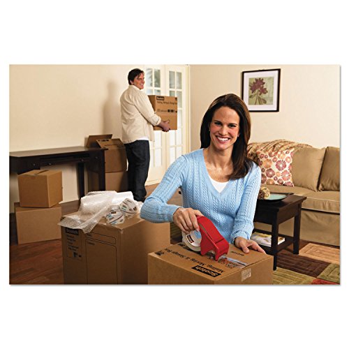 Scotch DP300RD Compact and Quick Loading Dispenser for Box Sealing Tape, 3-Inch Core, Plastic, Red