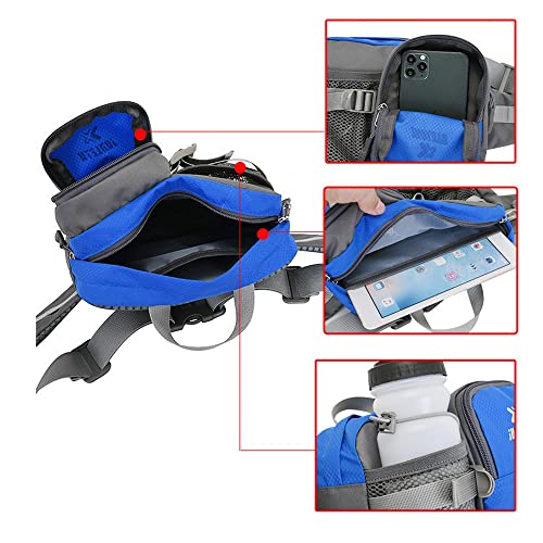 Clakllie Running Belt Waist Bag Lightweight Hydration Fanny Packs for Hiking Cycling Dog Walking Traveling Waist Pouch