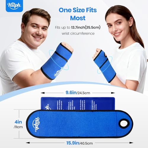 Hilph Wrist Ice Pack Wrap, Carpal Tunnel Relief Wrist Brace with Gel Pack - style: Casual