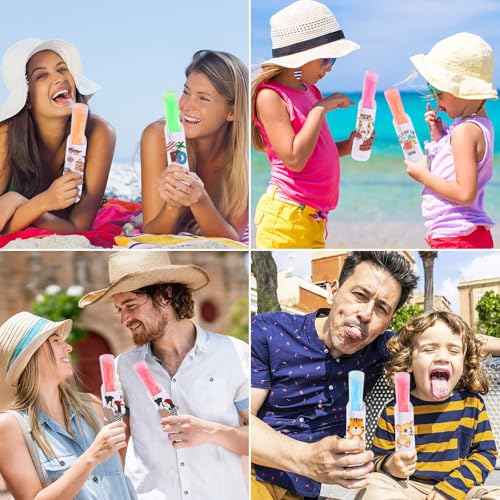 JANYUN Ice Pop Sleeves, 24 Pcs Sublimation Blanks Popsicle Holder - color: White