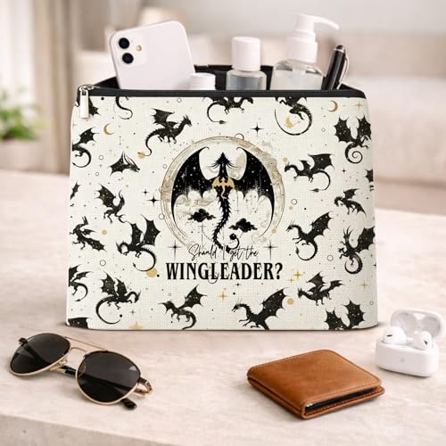 4Th Wing Makeup Bag Gifts for Women Book Lovers - color: 4Th Wing