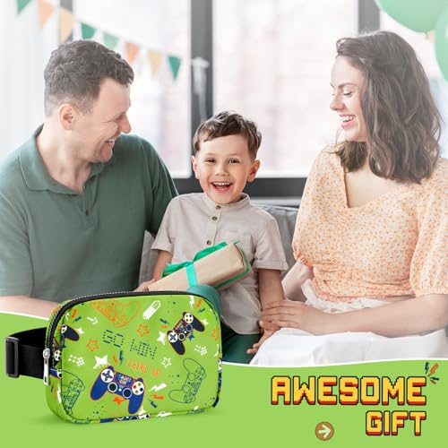 WAWSAM Fanny Pack Kids Belt Bag, Game Crossbody Bag with Adjustable Belt - color: Game