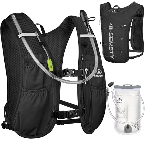 Running Hydration Vest 5L, Running Vest Pack with 1.5L Water Bladder - color: Balck