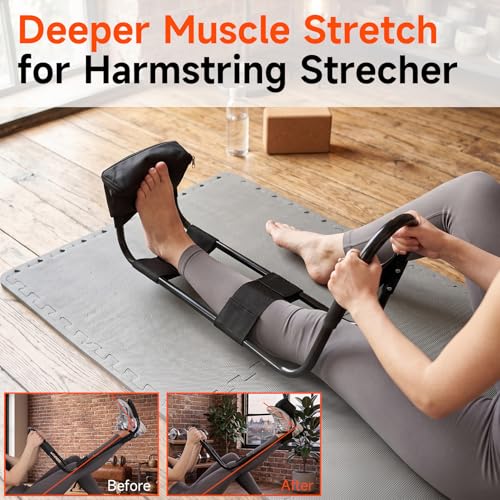 Black Elevation Pad Compatible with Hamstring & Calf Stretching Device Accessory for Deeper Leg Stretch, Advanced Flexibility and Fitness Routine