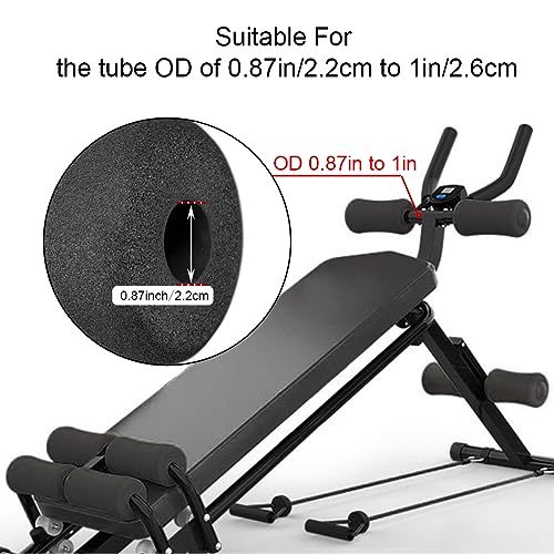 Sponge Foam Foot Pad Roller Pair, Used for Replacing Gym Exercise Equipment, Suitable for 1-inch Rod (Foam 9.25" X 2.76" Od X 0.87" Id) - color: Foam 9.25" X 2.76" Od X 0.87" Id