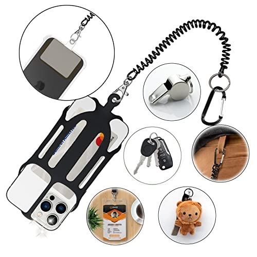 Prime Comfort Phone Tether with Silicone Phone Holder and Carabiner Clip - size: Tether
