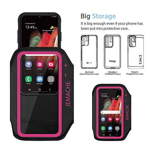 Running Armband for Samsung Galaxy S26/S25/S24/S23 Plus (Rosy) - color: Rosy, size: 6.7" (S Plus)