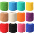 12 Pack Self Adhesive Bandage Wrap, 2" x 5 Yards, Cohesive Athletic Tape - size: 2x180 Inch (Pack of 12)
