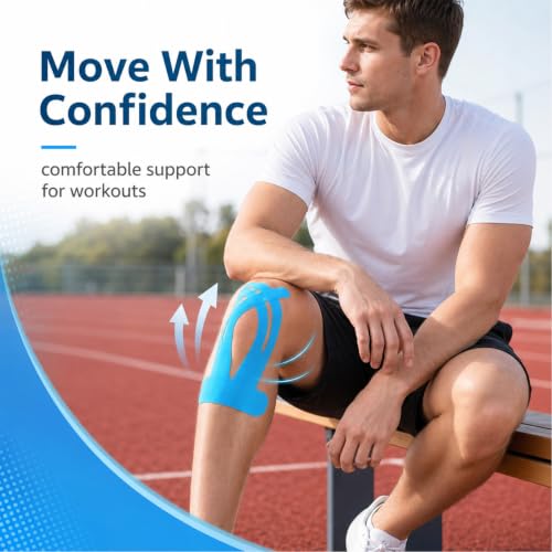 15 Pcs Precut Kinesiology Tape for Knees(3 Colors)