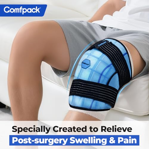 Comfpack Knee Ice Pack Wrap, 2 Hours Ice Pack for Knee Replacement Surgery