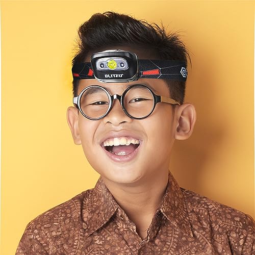 LED Headlamp, Super Bright Headlight Flashlight, Kids & Adults Outdoor Use - color: Black
