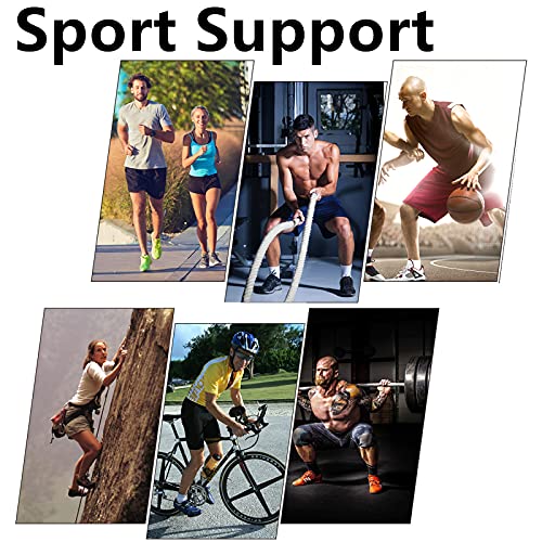 LAVAED Knee Brace with Side Stabilizers for Knee Pain, Adjustable Non Slip Open-Patella Compression Wrap Knee Support with Patella Gel Pads, for Man and Woman Sports Workout Gym Running Basketball - style: Regular Size (13.7"~19.6")
