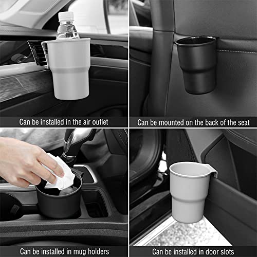 Hanging Cup Holder with 2 Kinds of Hooks,Multi-Function Car Cup Holder Organizer Car Trash Can on Air Vents or Car Window Cup Holder for Drinks,Glasses Holder,Pen