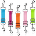 YUEPET Dog Safety Collar Clips 5 Pack Adjustable Prong Collar Backup Clips - color: Blue+Rose red+Orange+Pink+Green