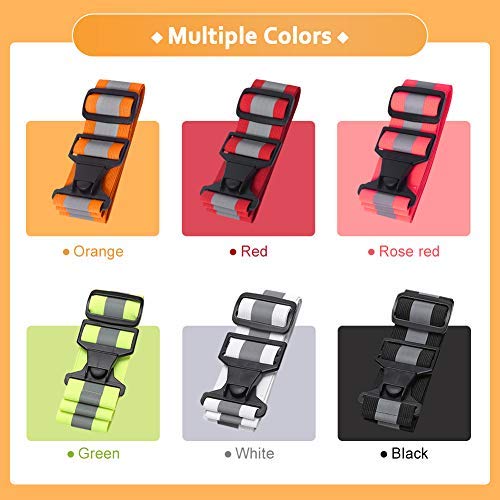 A-SAFETY Glow Belt - Reflective Running Belt (Yellow, Orange, Black, White) - color: Blue