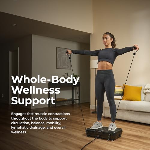 Sunny Health & Fitness Vibration Platform Exercise Machine with Remote