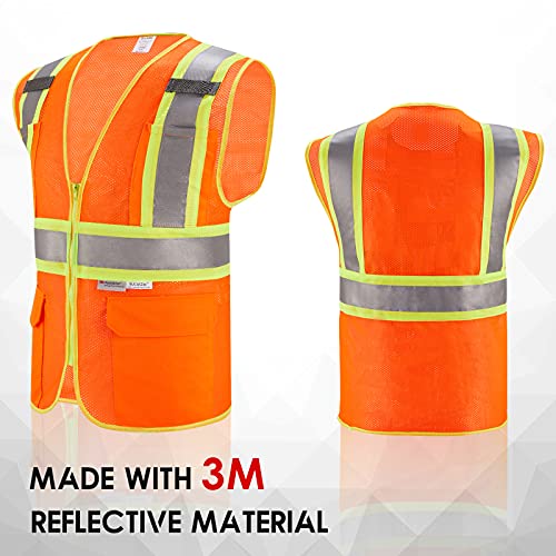 3M High Visibility Reflective Safety Vest Orange,M - color: 3m, size: Medium