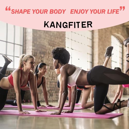 KANGFITER Non-Slip Fabric Resistance Bands for Working Out 3 Levels - color: Green, Pink, Purple 3 PCS