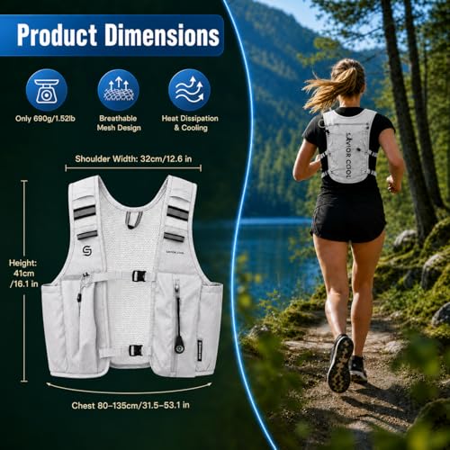 Cooling Vest for Men Women, Hydration Vest for Running Hiking