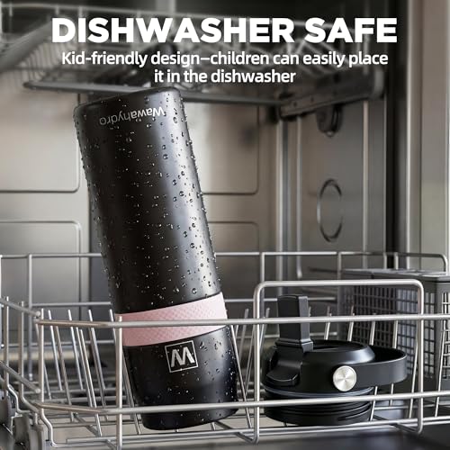 32 oz Insulated Water Bottle with Straw, Leakproof Stainless Steel Bottle with Handle, Non-Slip Silicone Sleeve, Internal Markings, Dishwasher Safe for Travel, Gym, Sports, Turquoise - color: Turquoise