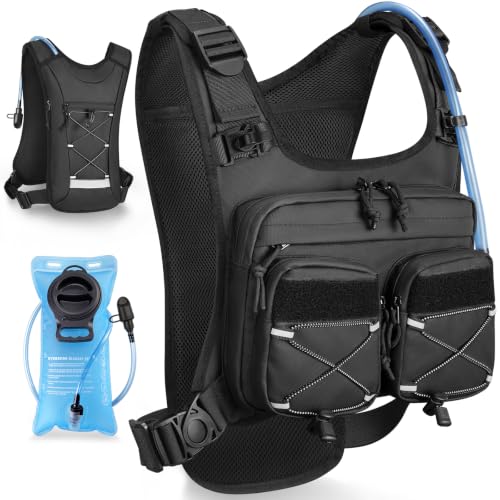 NOOLA Running Vest with 2L Water Bladder Hydration Backpack for Men Women - size: Small