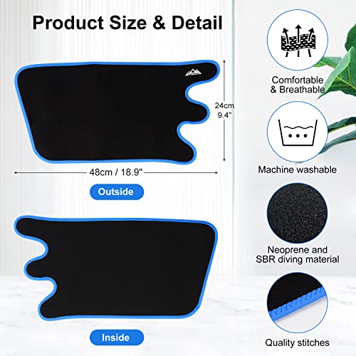 supregear Calf Support Brace, Adjustable Comfortable Compression Calf Wrap Sleeve for Muscle Swelling Hiking Training - color: Black + Blue
