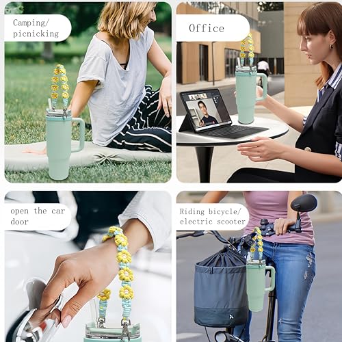 Outman Sport Water Bottle Handle Strap Holder Sling Cup Handle - color: Hot Pink and grey