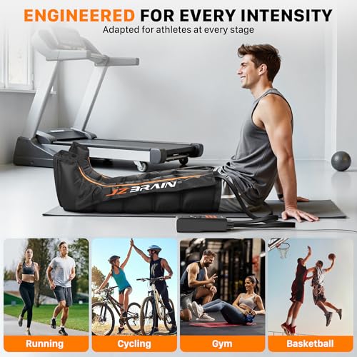 Air Compression Boots Leg Massager: Sequential Full-Leg Recovery with Heat, 6 Modes & 11 Intensities for Post‑Workout Relieve & Daily Relaxation for Athletes, Fitness Users (Large) - size: Large